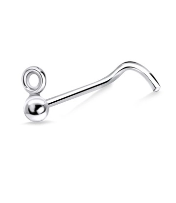 8 Shaped Curved Nose Stud Stud NSKB-765